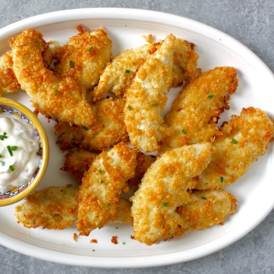 Crispy baked Parmesan chicken