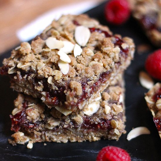 Raspberry Almond Breakfast Bars