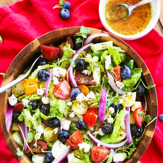 Tomato Cucumber Feta Salad