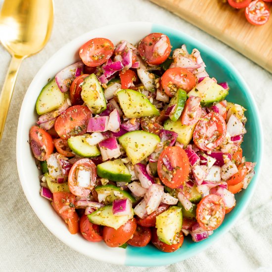 Simple Cucumber Tomato Salad