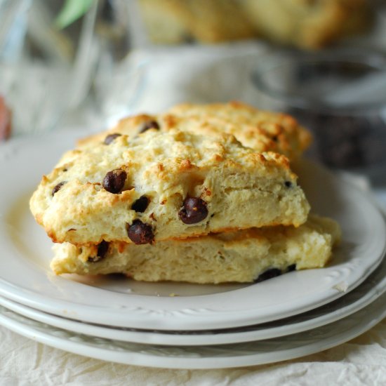 Chocolate Chip Honey Scones