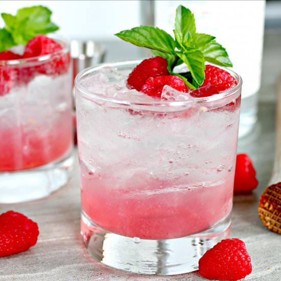 Raspberry Gin Fizz