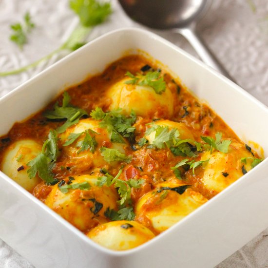 30 mins Creamy Indian Egg Curry