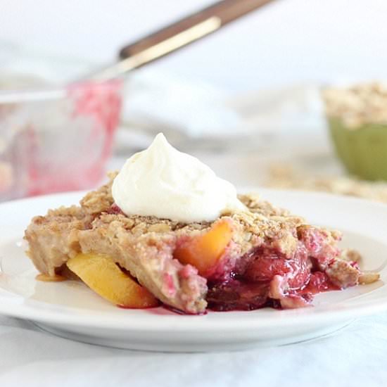 Peach and Berry Cobbler