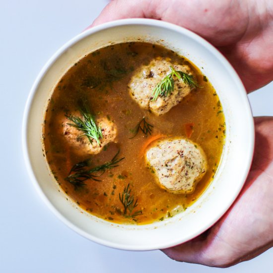 Vegan Matzo Ball Soup