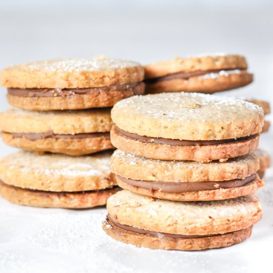 Hazelnut Shortbread Cookies