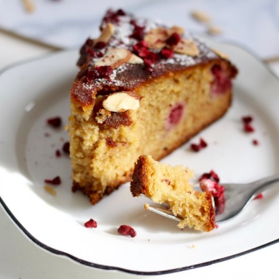 Almond Raspberry Cake