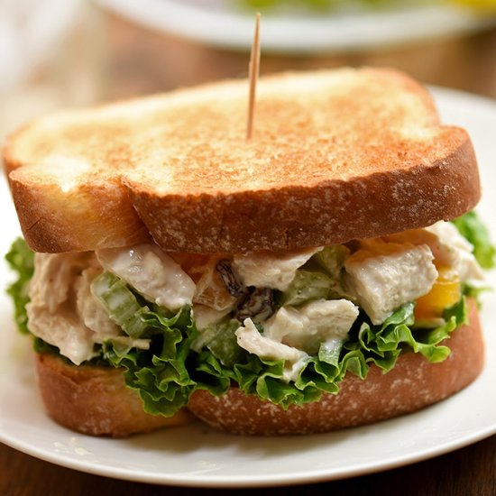 Apricot-Nut Chicken Salad Sandwich