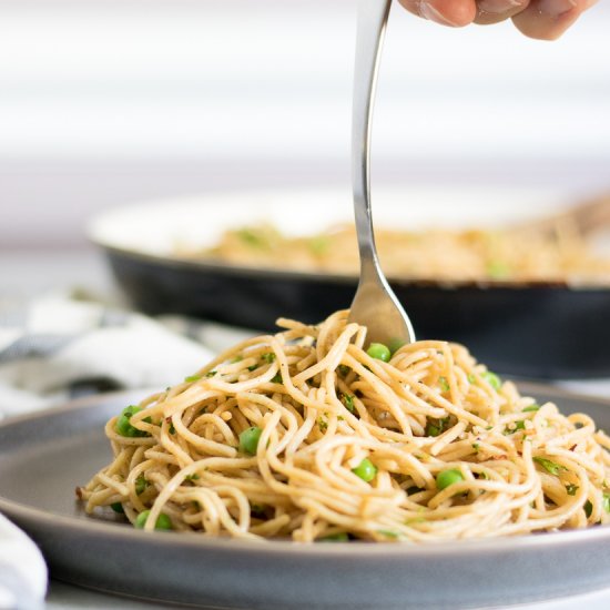 Browned Butter Garlic Spaghetti