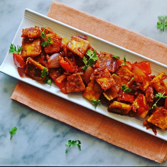 Paneer Capsicum Chili Recipe