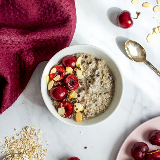 Cherry Almond Overnight Oats