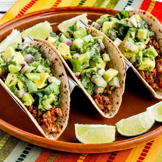 Ground Turkey Low-Carb Tacos