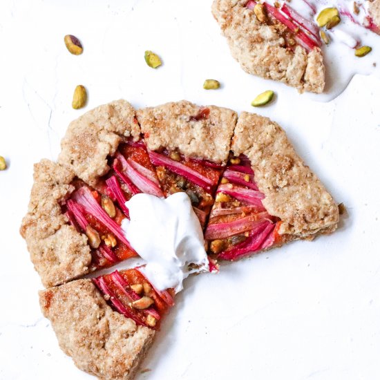 Rhubarb & Cara Cara Orange Galette