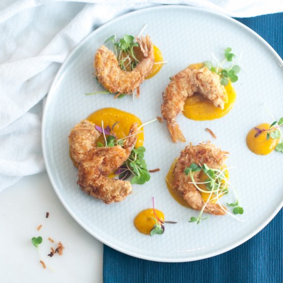 Coconut Shrimp & Mango Sauce