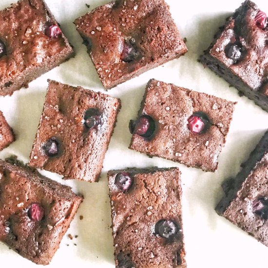 Blueberry Sea Salt Brownies