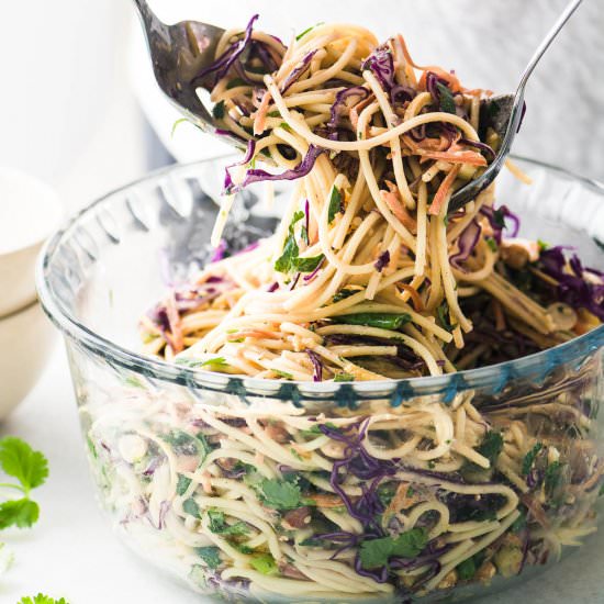 Spicy Thai Spaghetti Salad