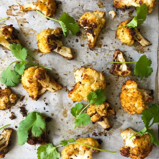 SALTY CAJUN ROASTED CAULIFLOWER