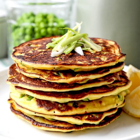 Spring Pea Pancakes