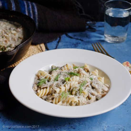 Creamy Mushroom and Dill Pasta