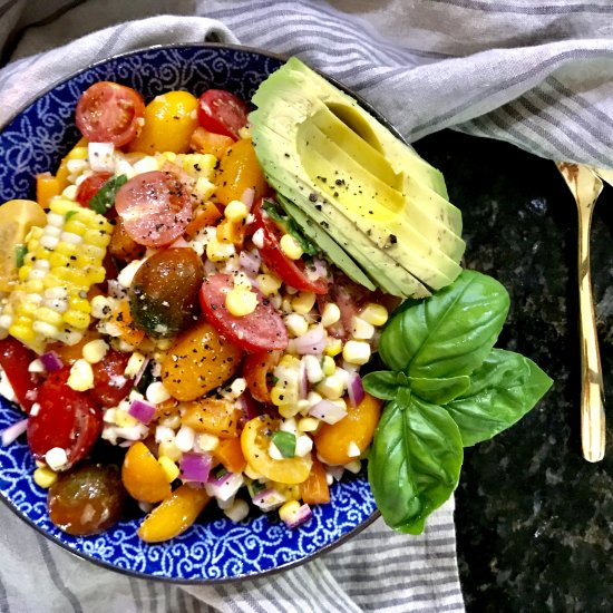 Corn, Tomato, & Avocado Salad