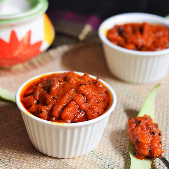 Raw Mango Thokku (pickle)