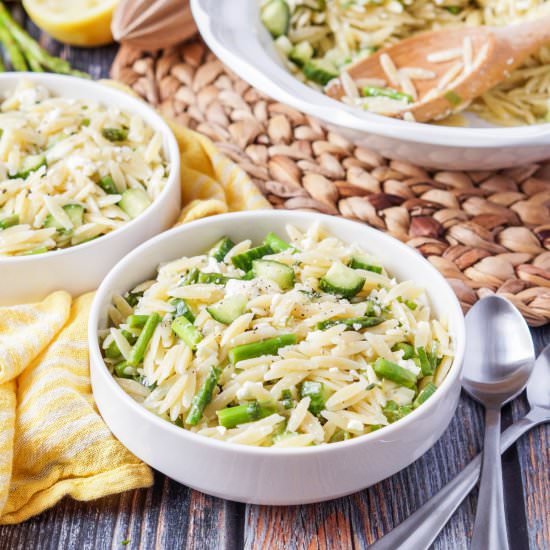 Lemon Orzo Pasta Salad