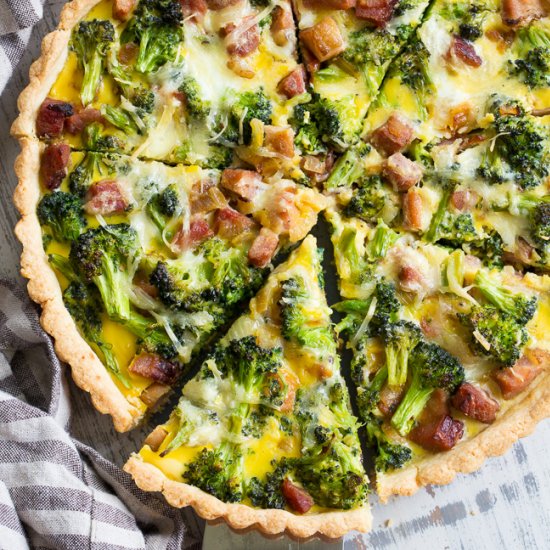 Savory Ham Broccoli Tart