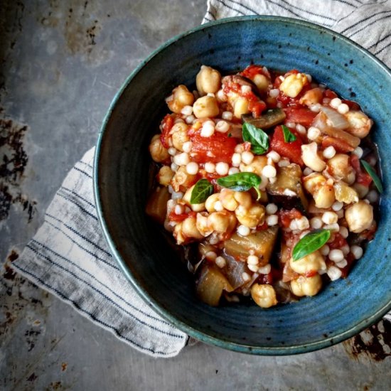 Eggplant, Chickpea & Tomato Couscous