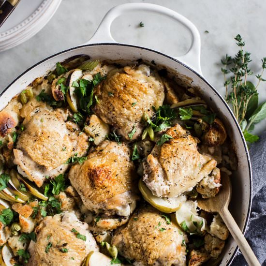 One Pot Chicken and Stuffing