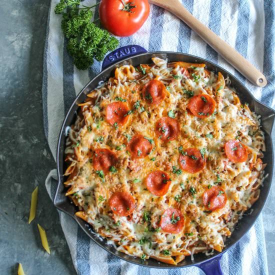 Chicken Pepperoni Pizza Pasta