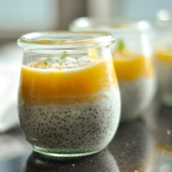 Mango Chia Seed Pudding