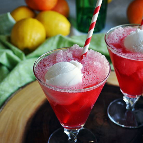 Hibiscus Tea Frozen Gin Fizz