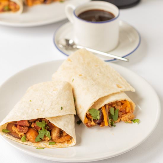 Chorizo and Egg Breakfast Burritos