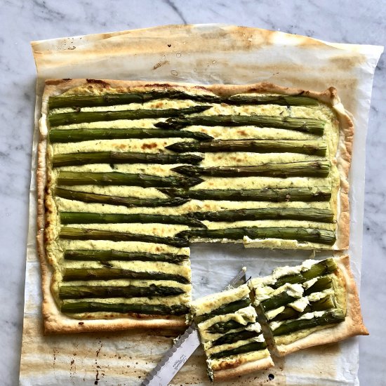 Asparagus Ricotta Tart