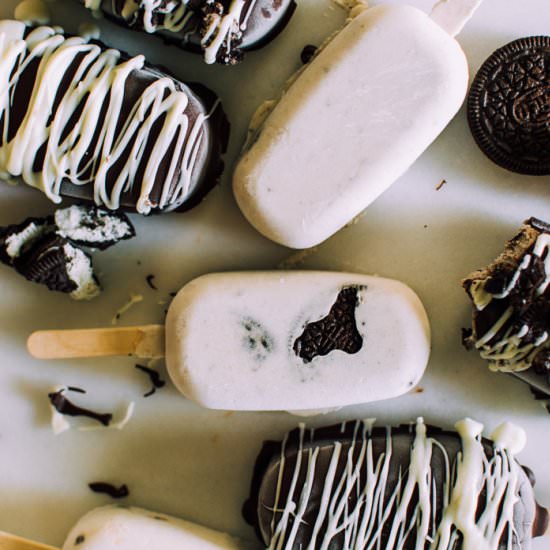 Vegan Cookies N’ Cream Popsicles