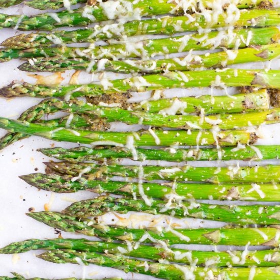 Lemon Parmesan Roasted Asparagus