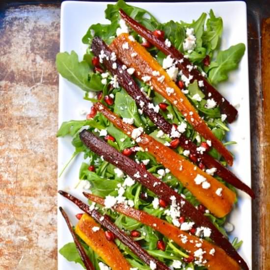 Pomegranate Roasted Carrots