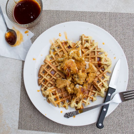 Chicken, Cauliflower & Waffles