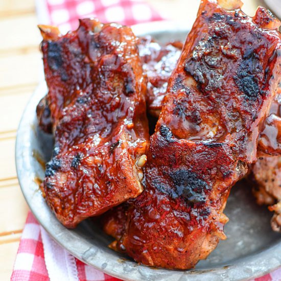 Instant Pot Apple BBQ Side Ribs