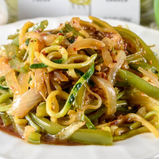 Stir Fry Zucchini Noodles