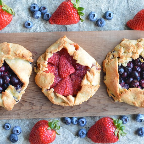 Paleo, no added sugar berry galette