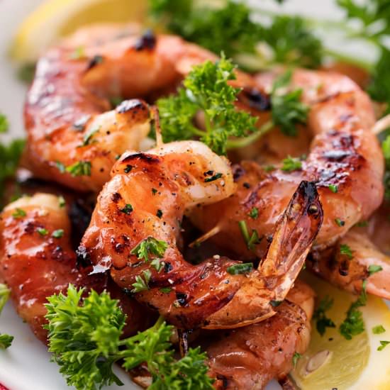 Prosciutto Honey Lemon Shrimp