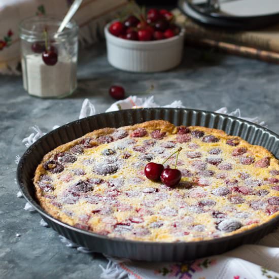 Amazing cherry clafoutis