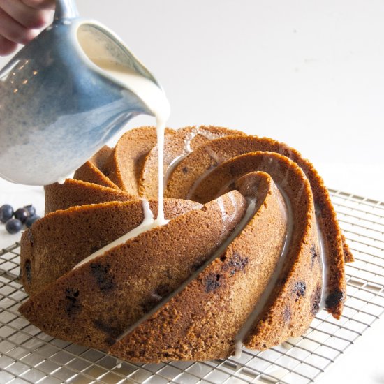 Super Easy Blueberry Bundt Cake