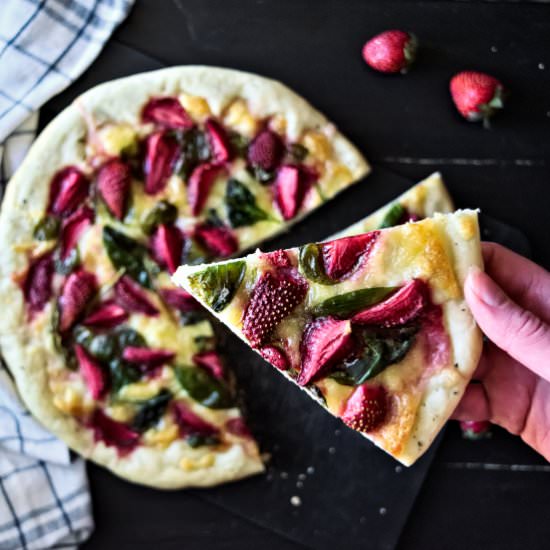 Mozzarella Strawberry Pizza