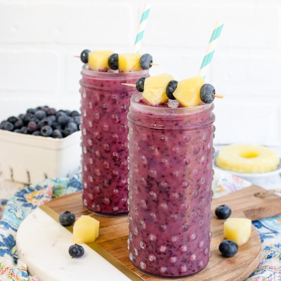 Blueberry Pineapple Slushies