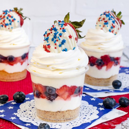 White Chocolate Cheesecake Parfaits