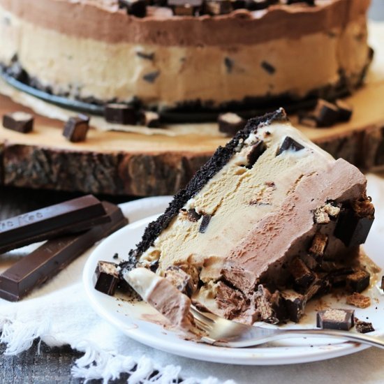 Mocha KitKat Ice Cream Cake