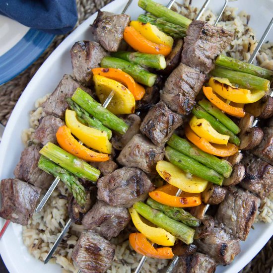 Italian Marinated Steak Kabobs