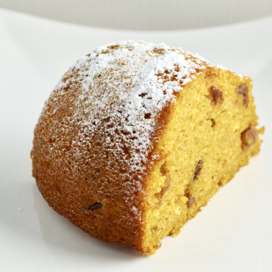 Orange Pumpkin Polenta Cake